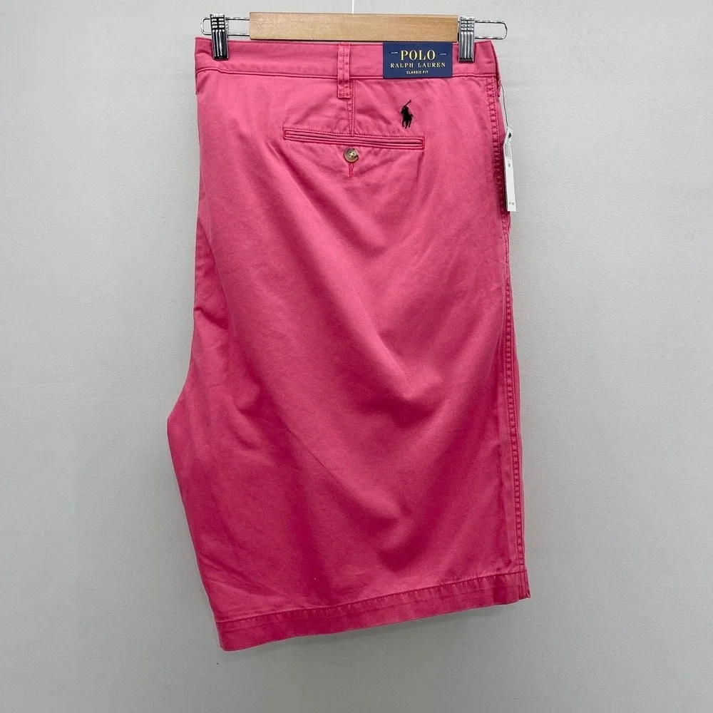 Polo Ralph Lauren Classic Fit Shorts Mens 50B Nantucket Red Big & Tall Preppy‎